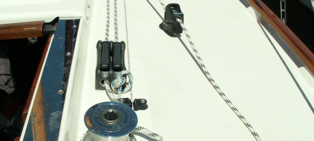 Halliard clutch upgrade. This is common to replace the standard jammers.